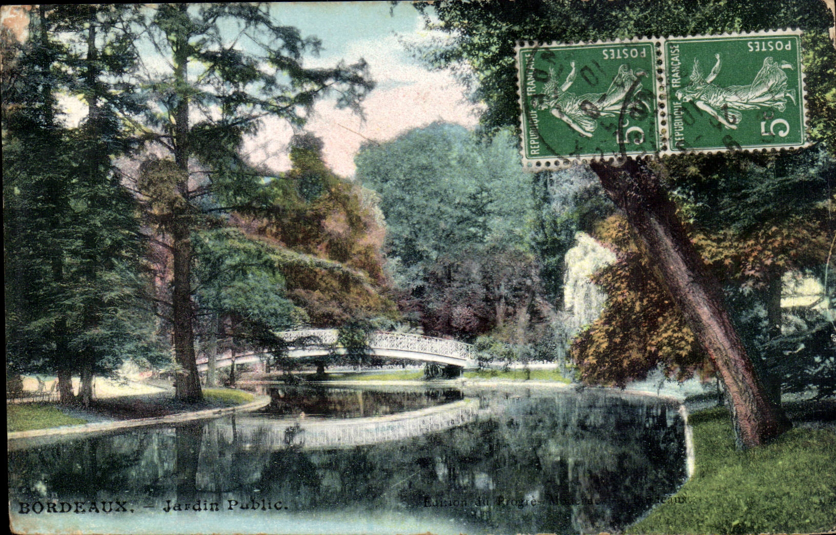 CPA Bordeaux Public garden
