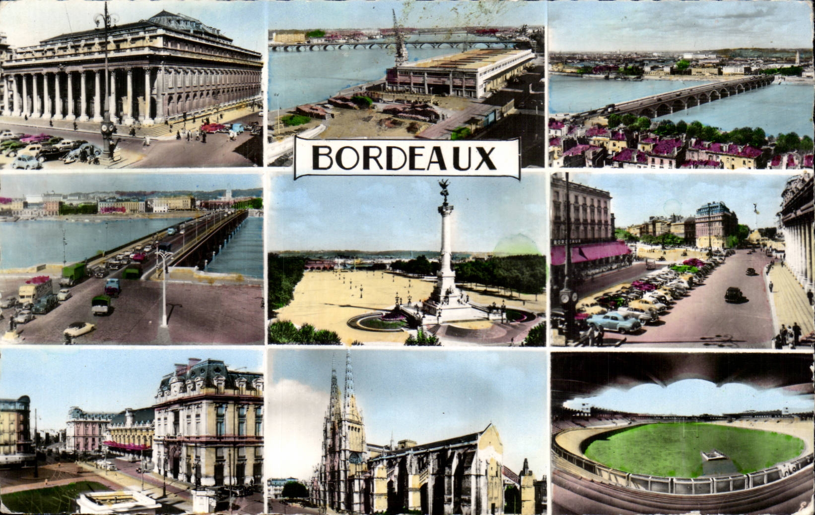 MODERN CARD Bordeaux Parc of the sports Quais Theater Parks Jean Saint