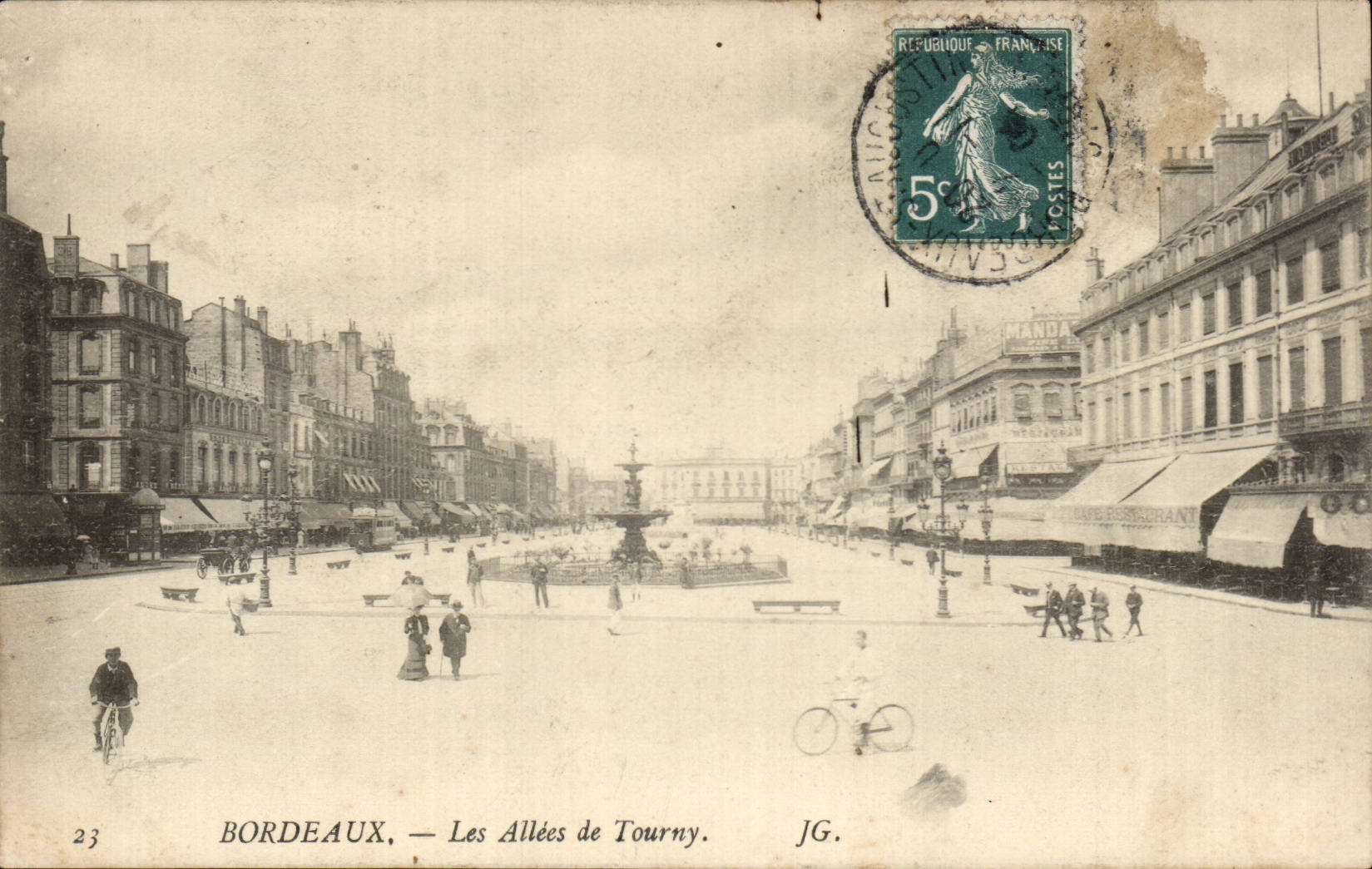 CPA Bordeaux alleys of Tourny