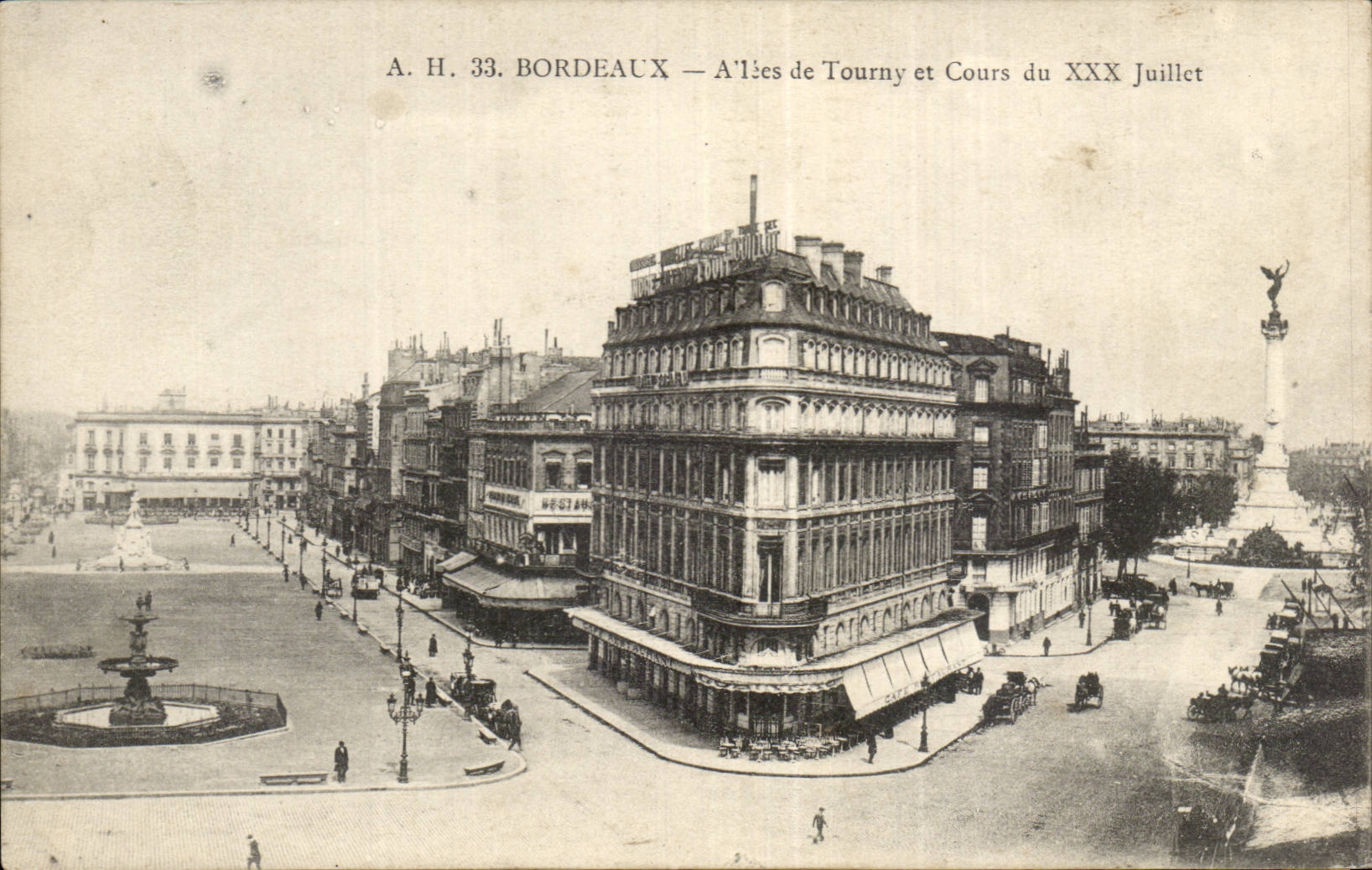 Gone Bordeaux CPA of Tourny and course of July XXX