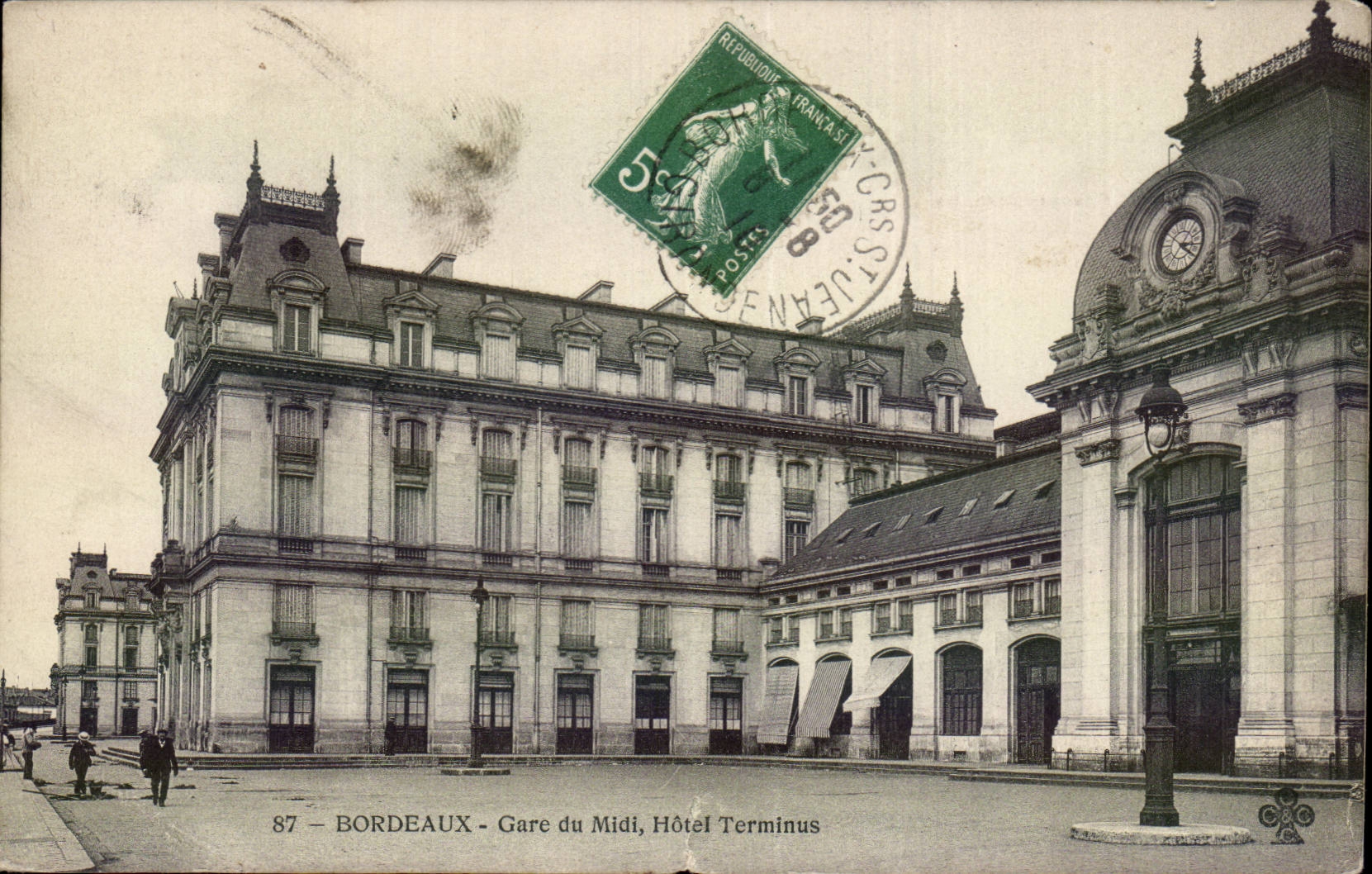 Bordeaux CPA parks midday Hotel Terminus