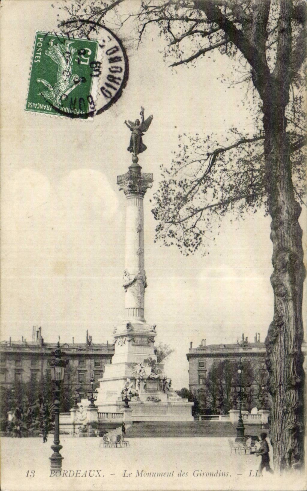Bordeaux CPA the monument of the Of Gironde ones