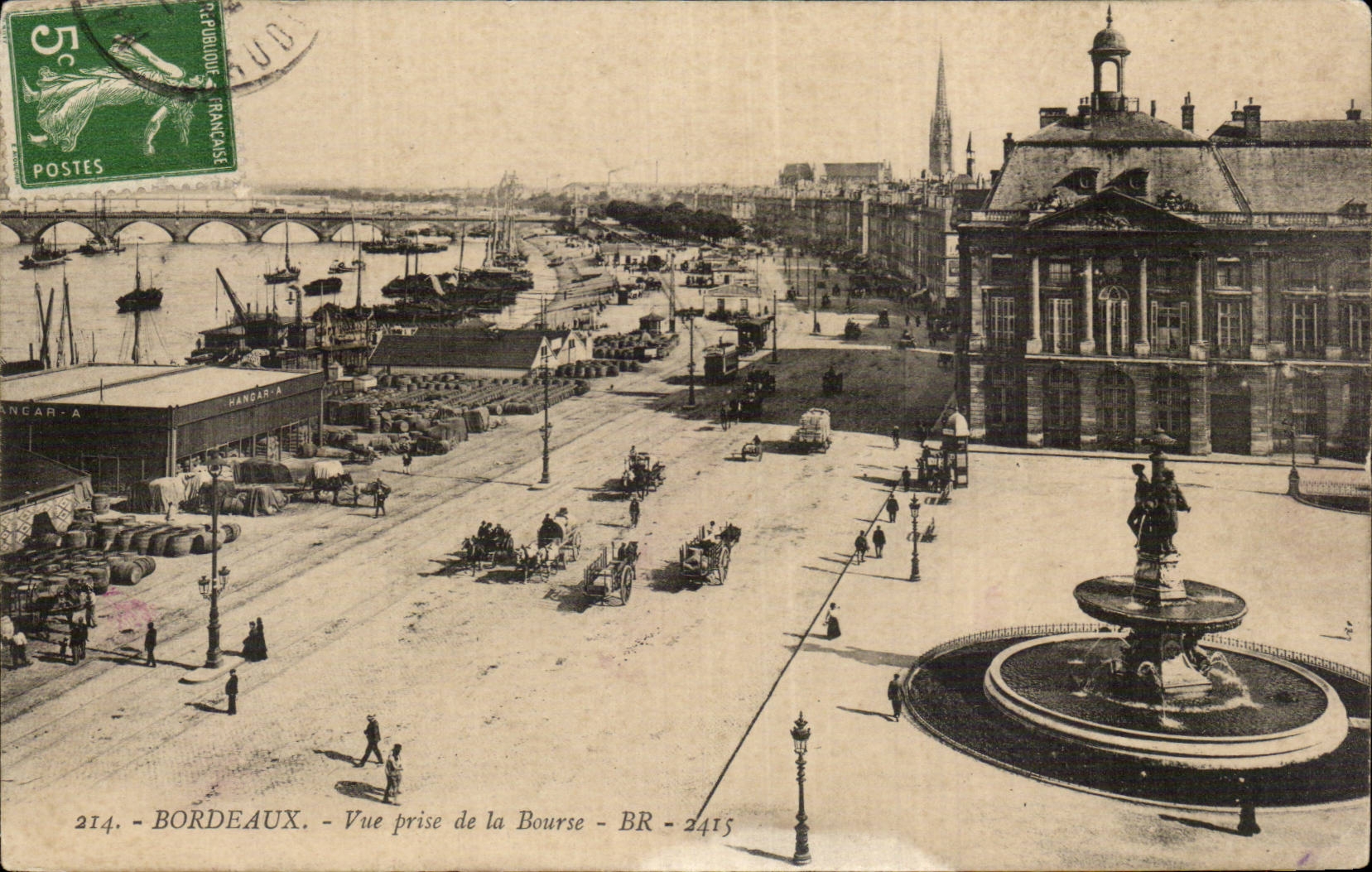 Bordeaux CPA Seen from of the Stock Exchange