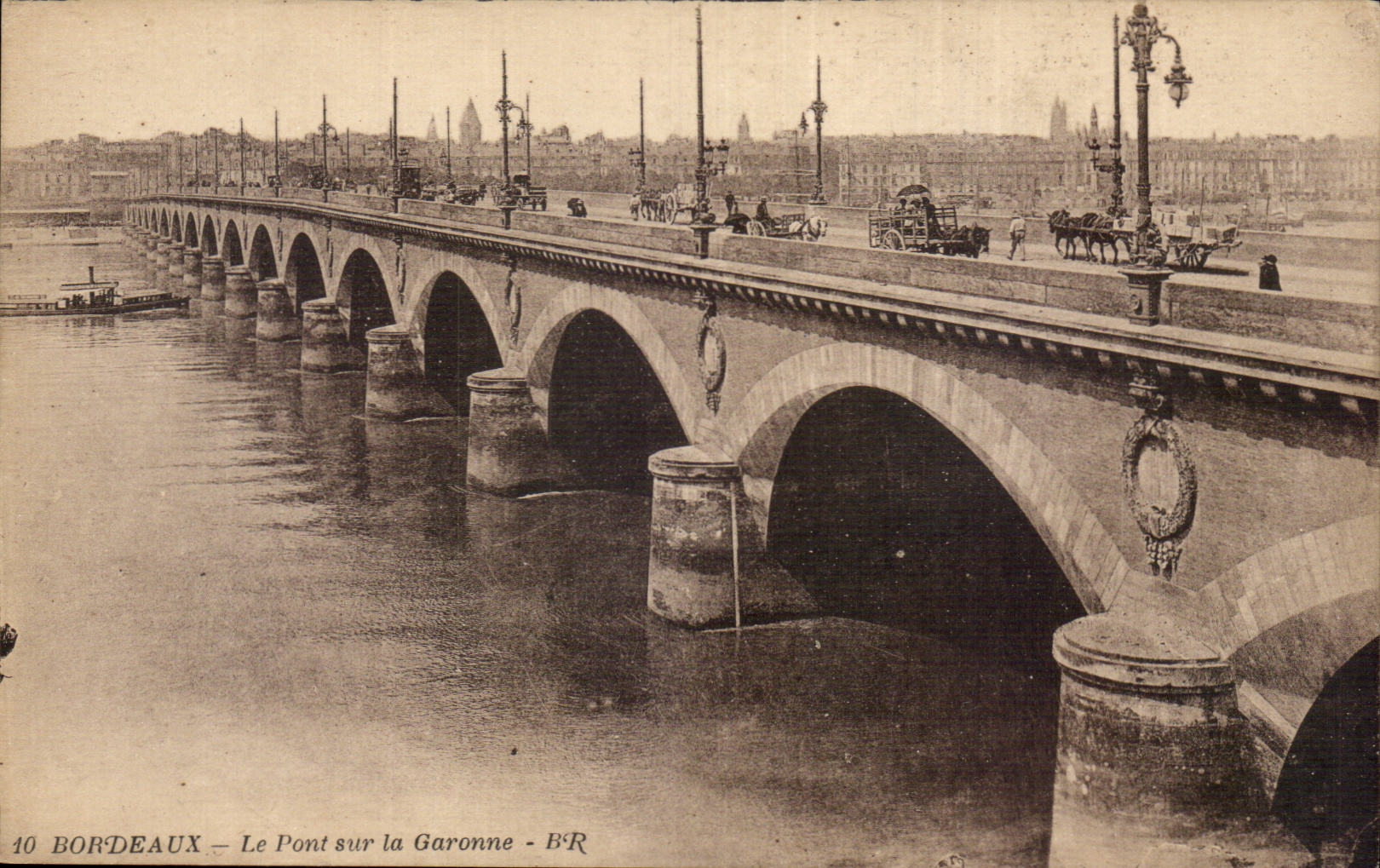 Bordeaux CPA the bridge on the Garonne