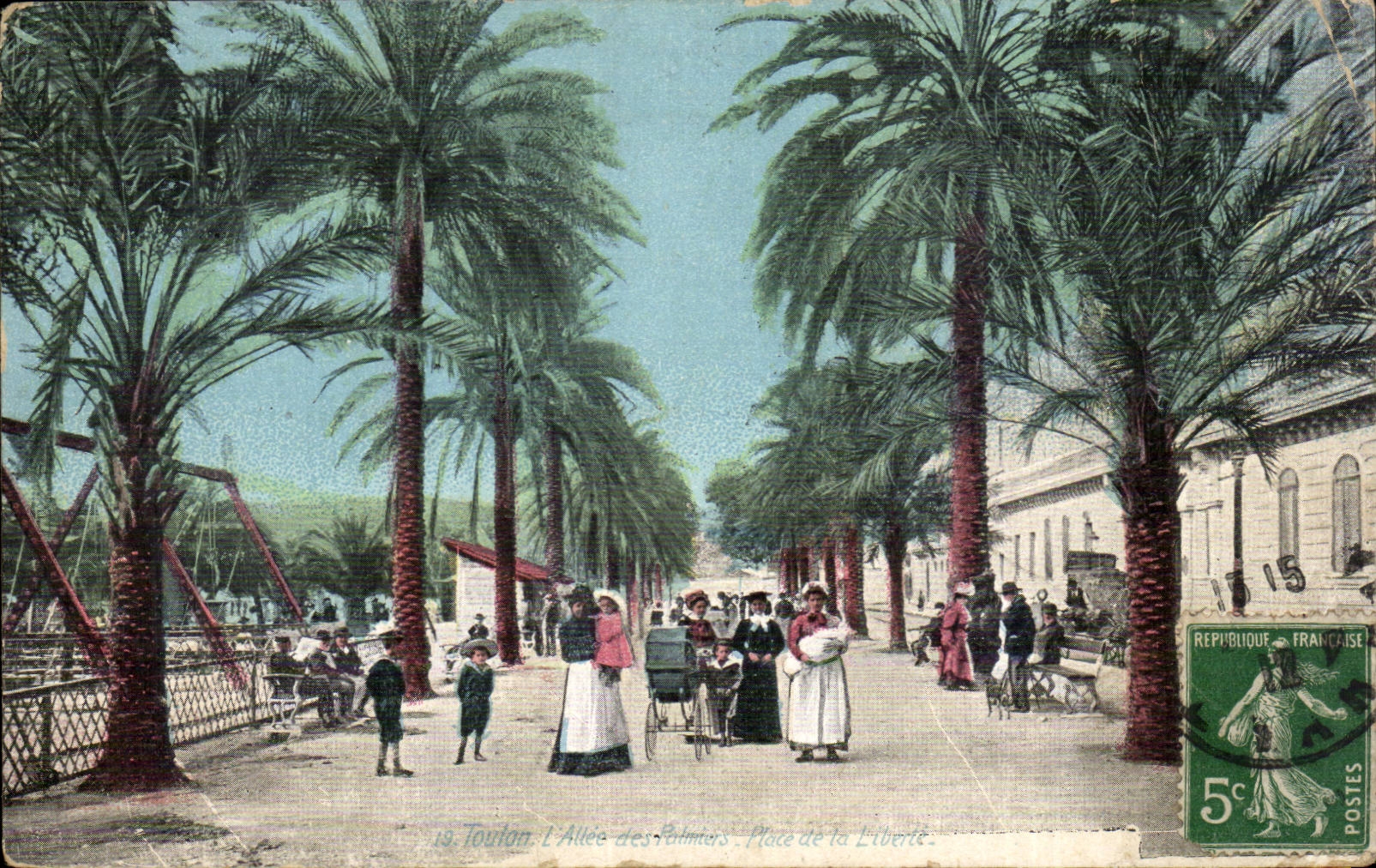 Toulon CPA Allee of the palm trees Places freedom