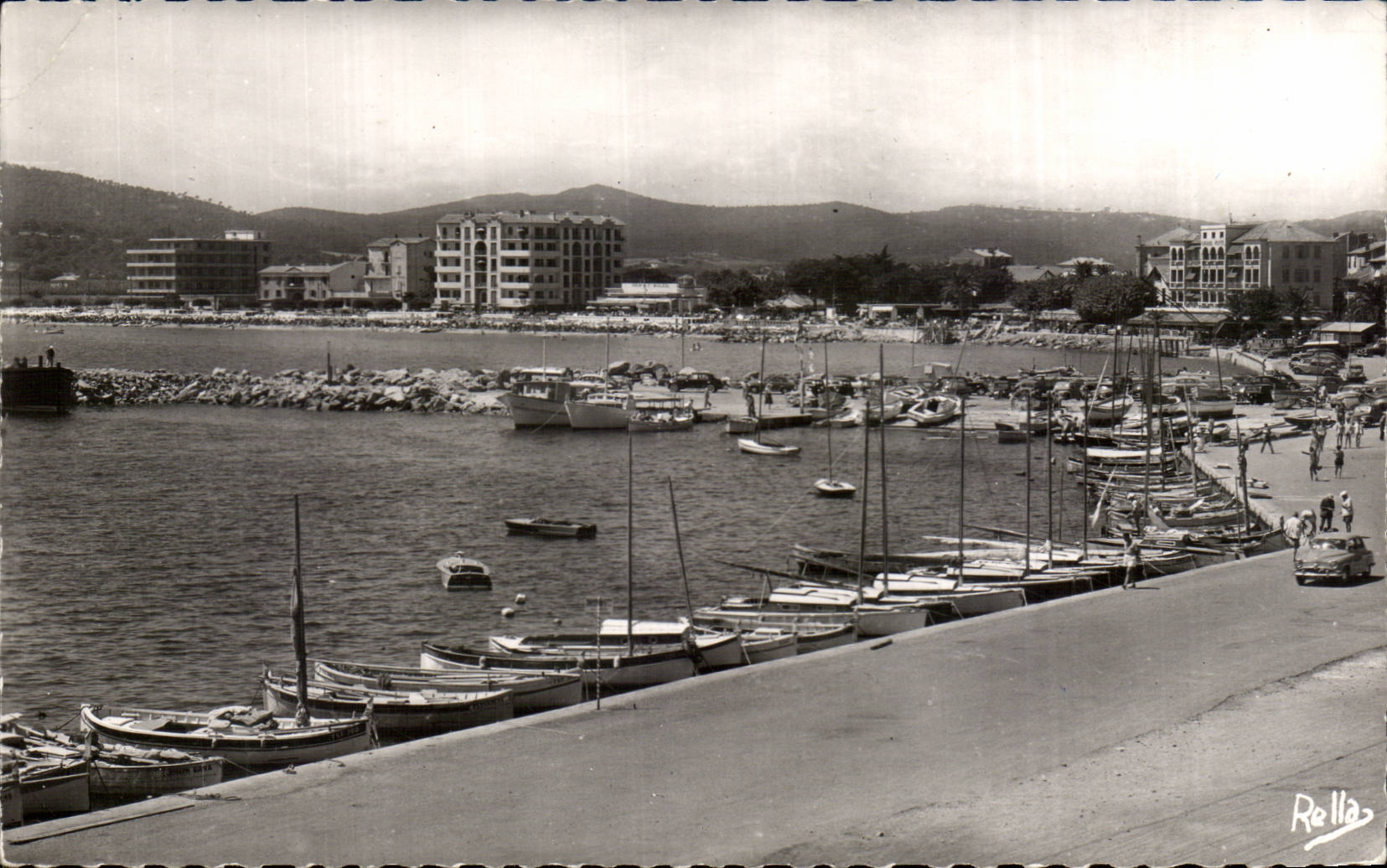 Lavandou MODERN CARD the port and hotels