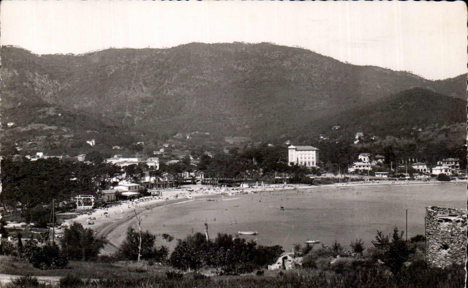 Cavalaire on Sea MODERN CARD Beach and hills of Cavalaire