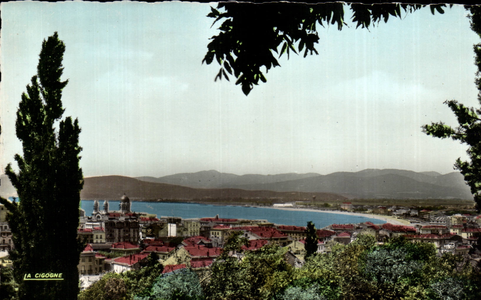 Saint Raphael CPA Panoramic View of the city With far Frejus