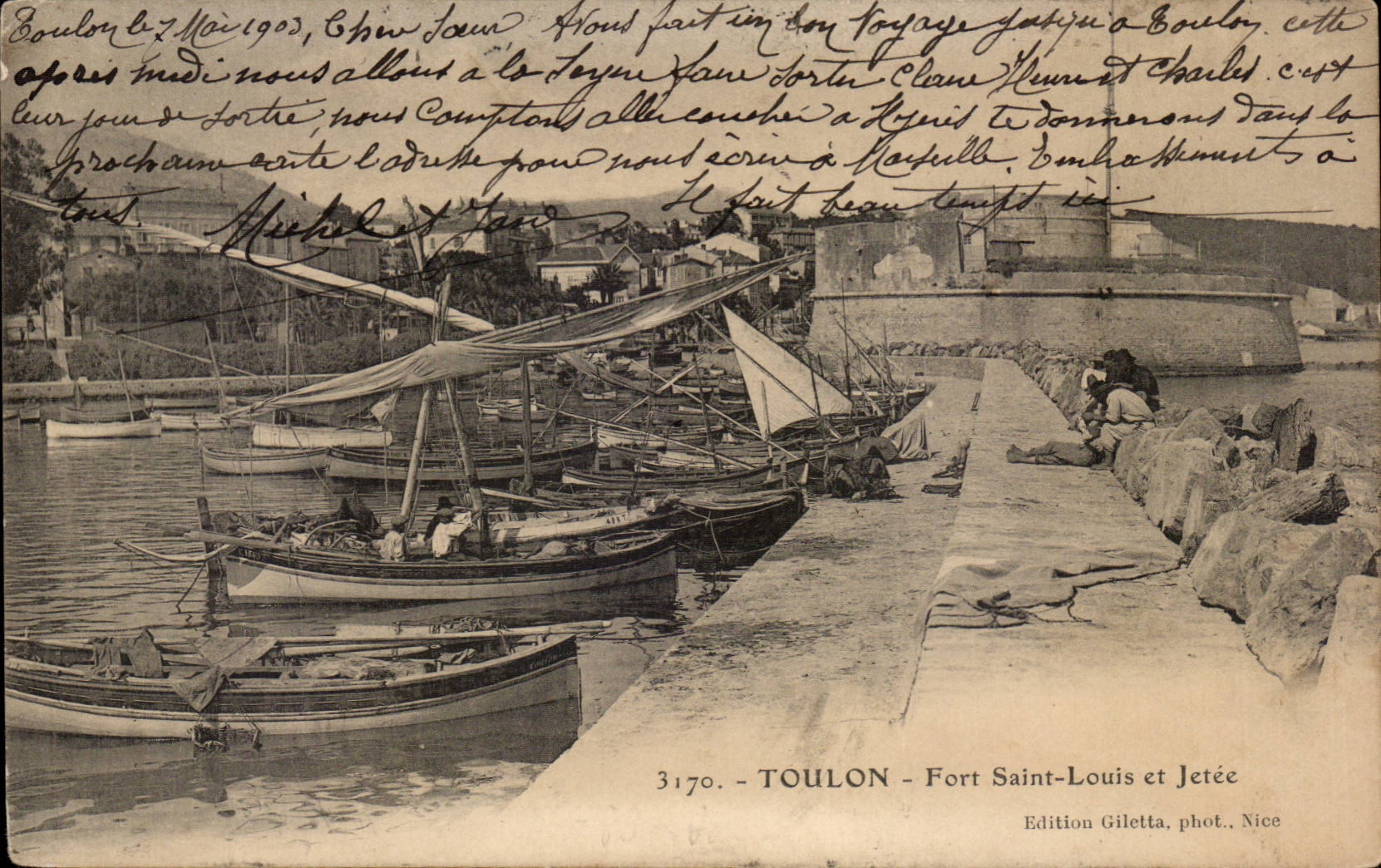 Toulon CPA Fort Holy Louis and thrown