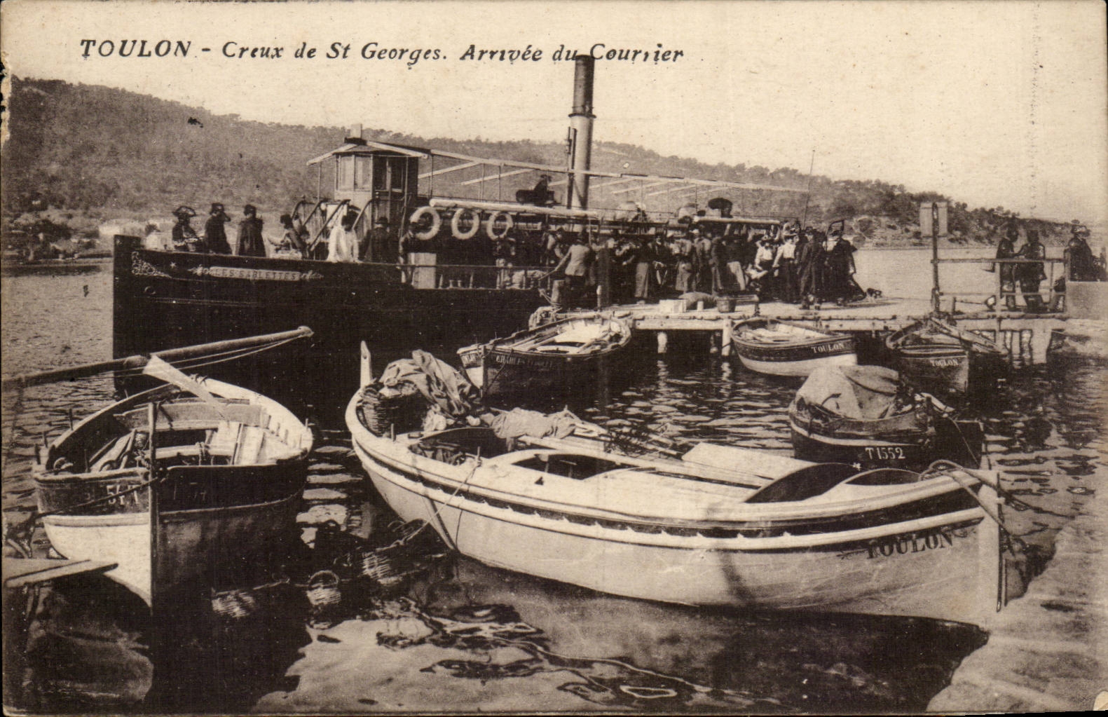 Hollow Toulon CPA of St Georges Arrival of the mail