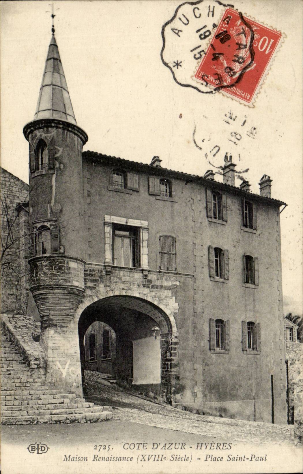 Hyeres CPA Haus-Renaissance-Platz Paul Saint