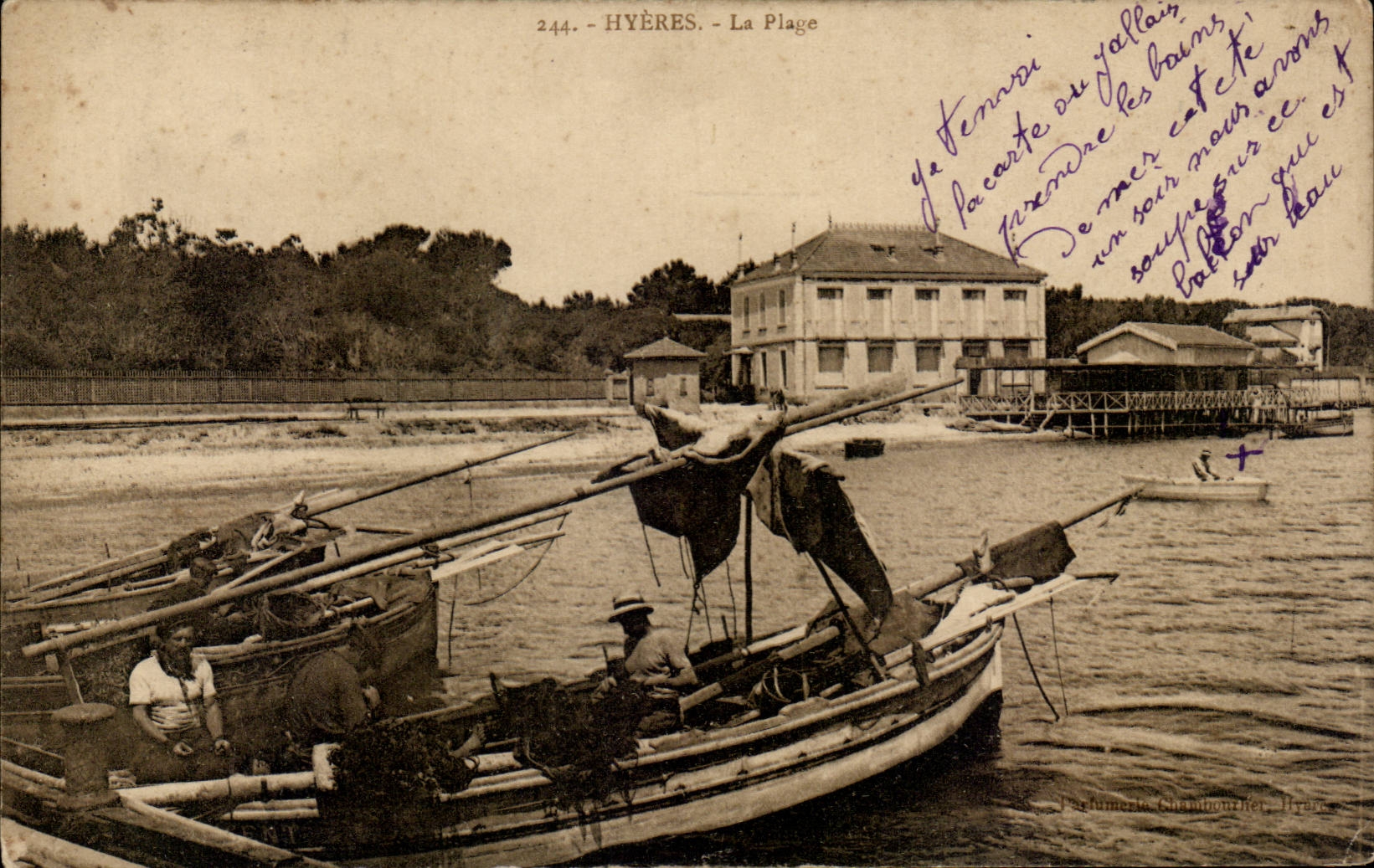 Hyeres CPA der Strand (sinning Sunde)