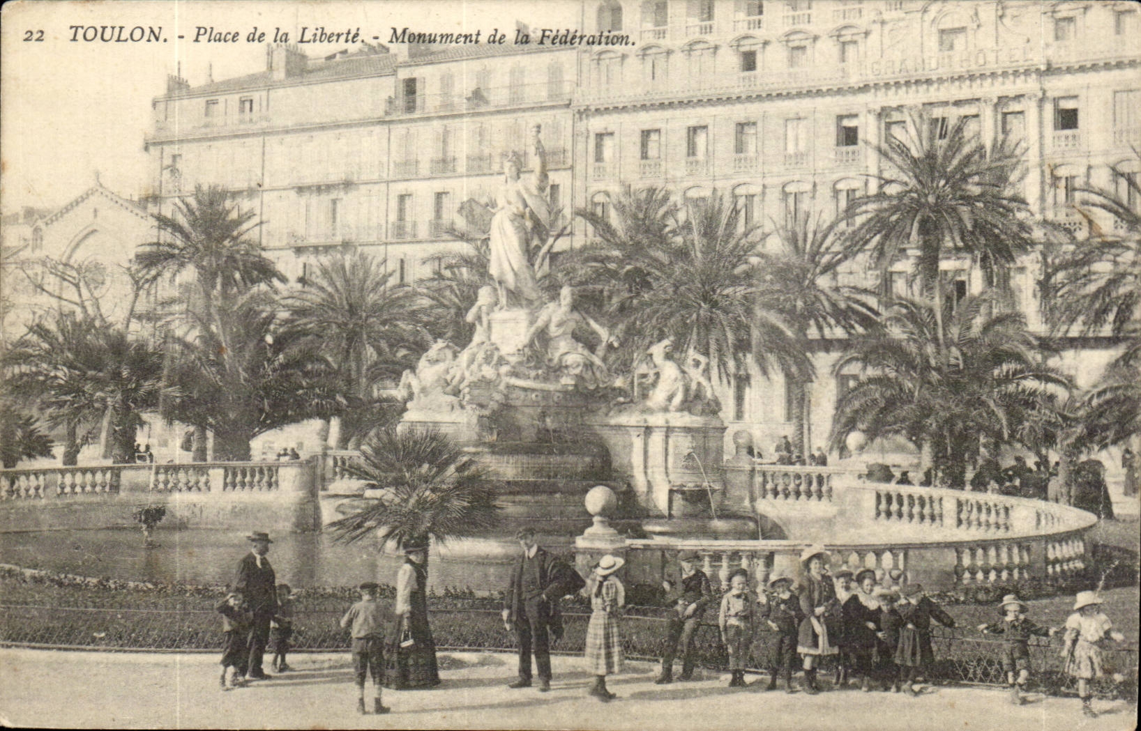 Toulon CPA Places Boulevard freedom of Mourillon (children)