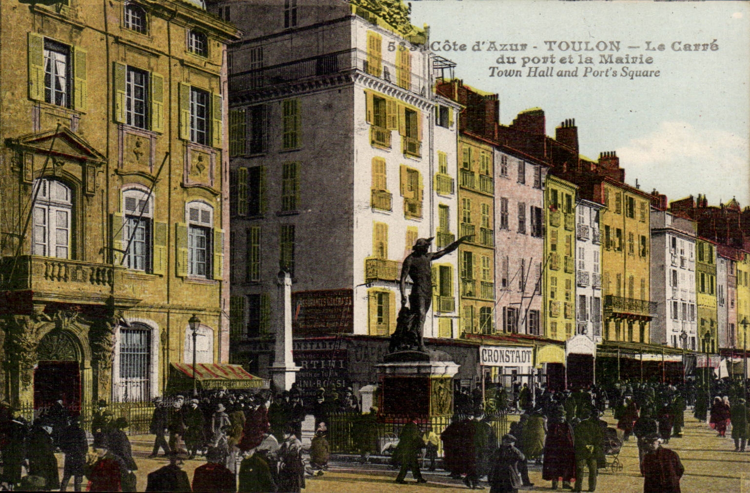 Toulon CPA squares It port and the town hall