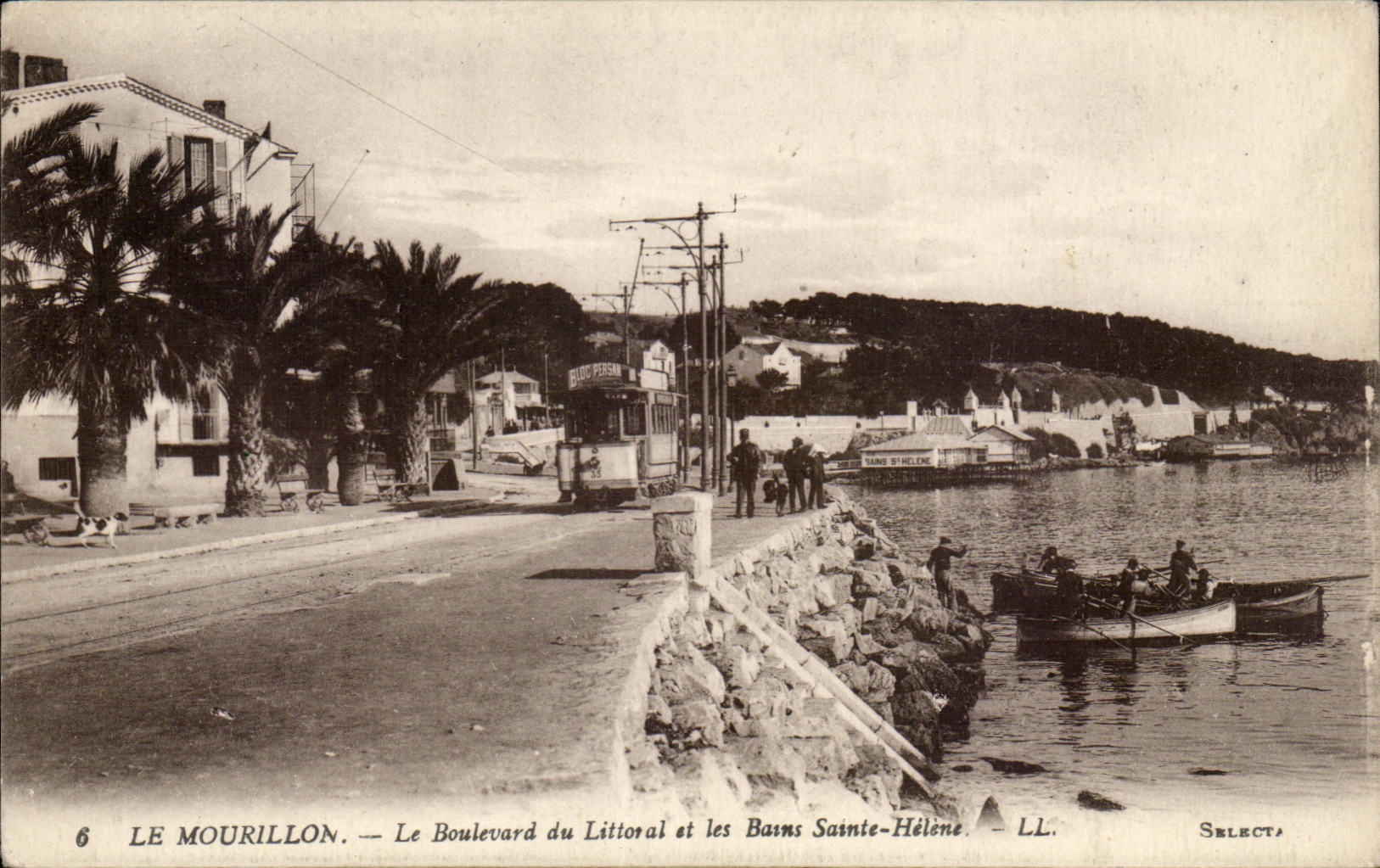 Mourillon CPA the boulevard of the littoral and les Bains Saint Helene