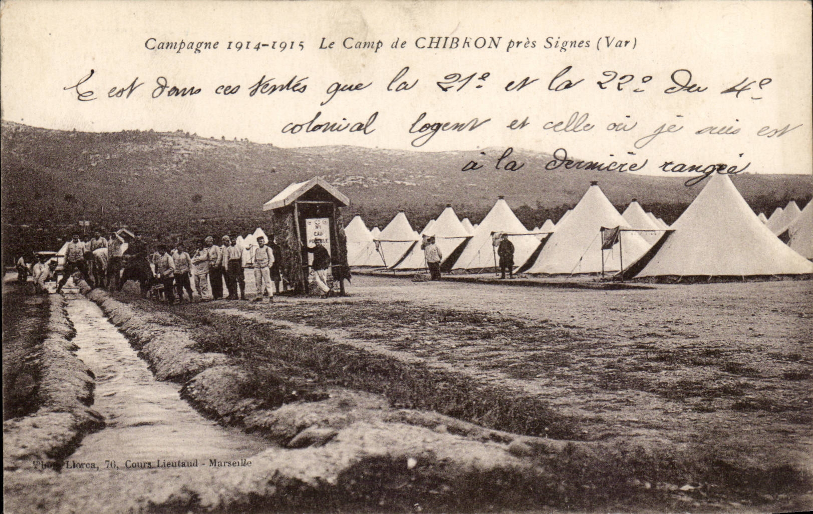 Le camp de Chibron pres Vignes CPA