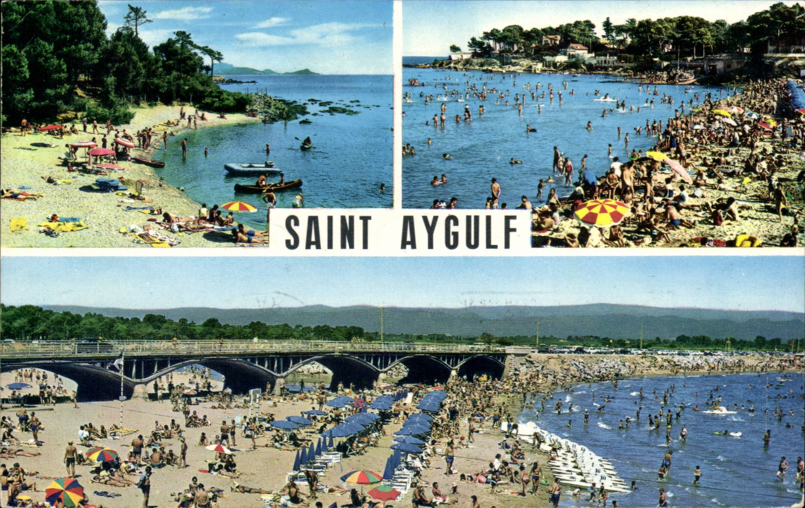 MODERN CARD Saint Aygulf the beach