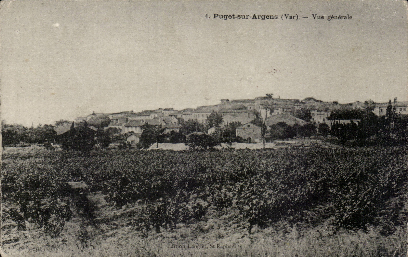 Puget sur Argens CPA Vue generale