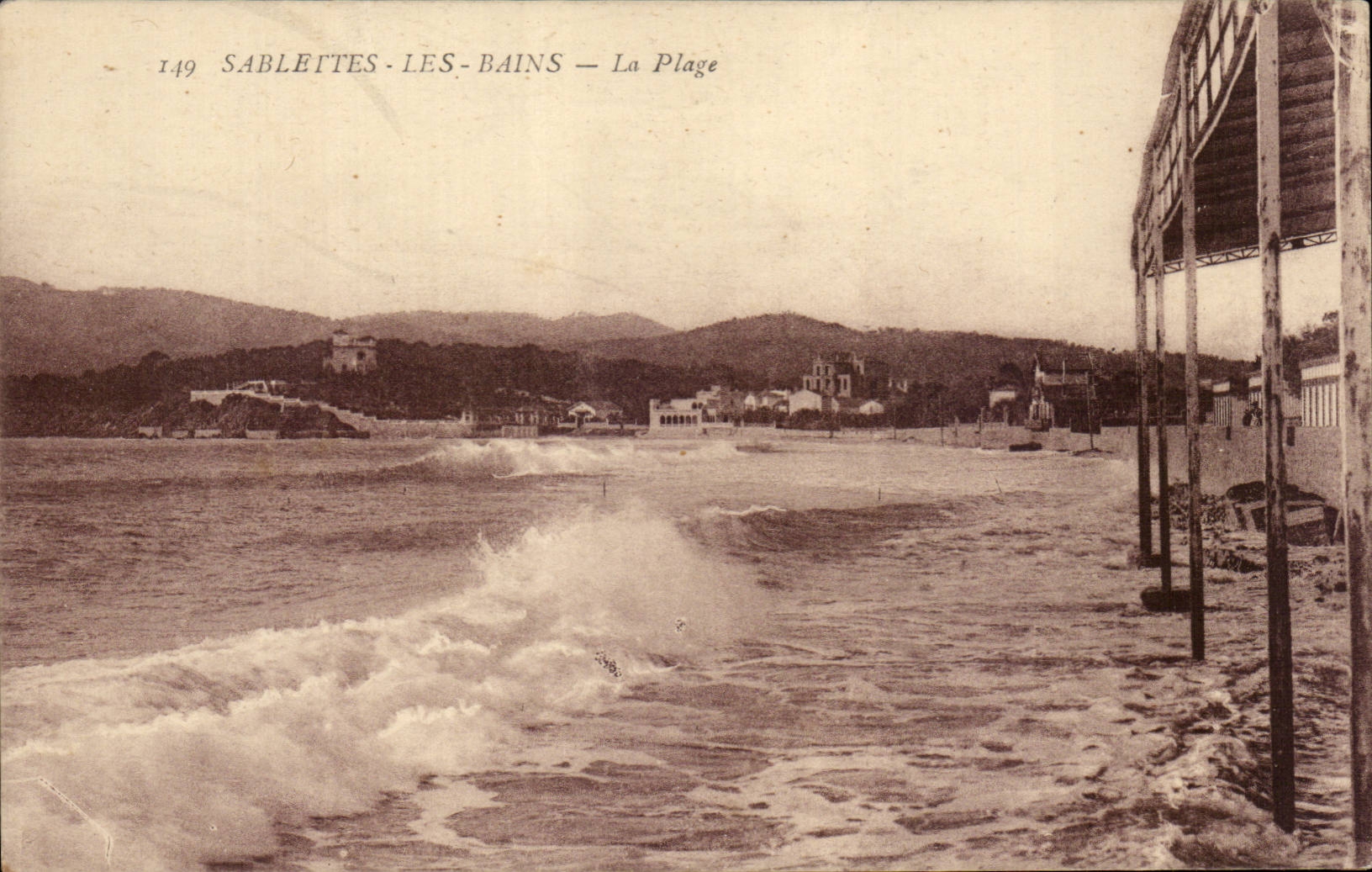 Sablettes les Bains CPA La plage