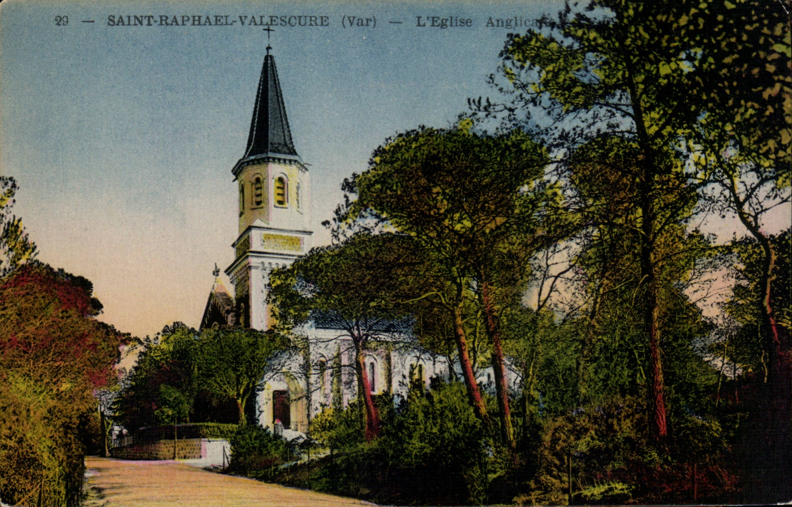 Saint Raphael Valescure cPA L'eglise anglicane