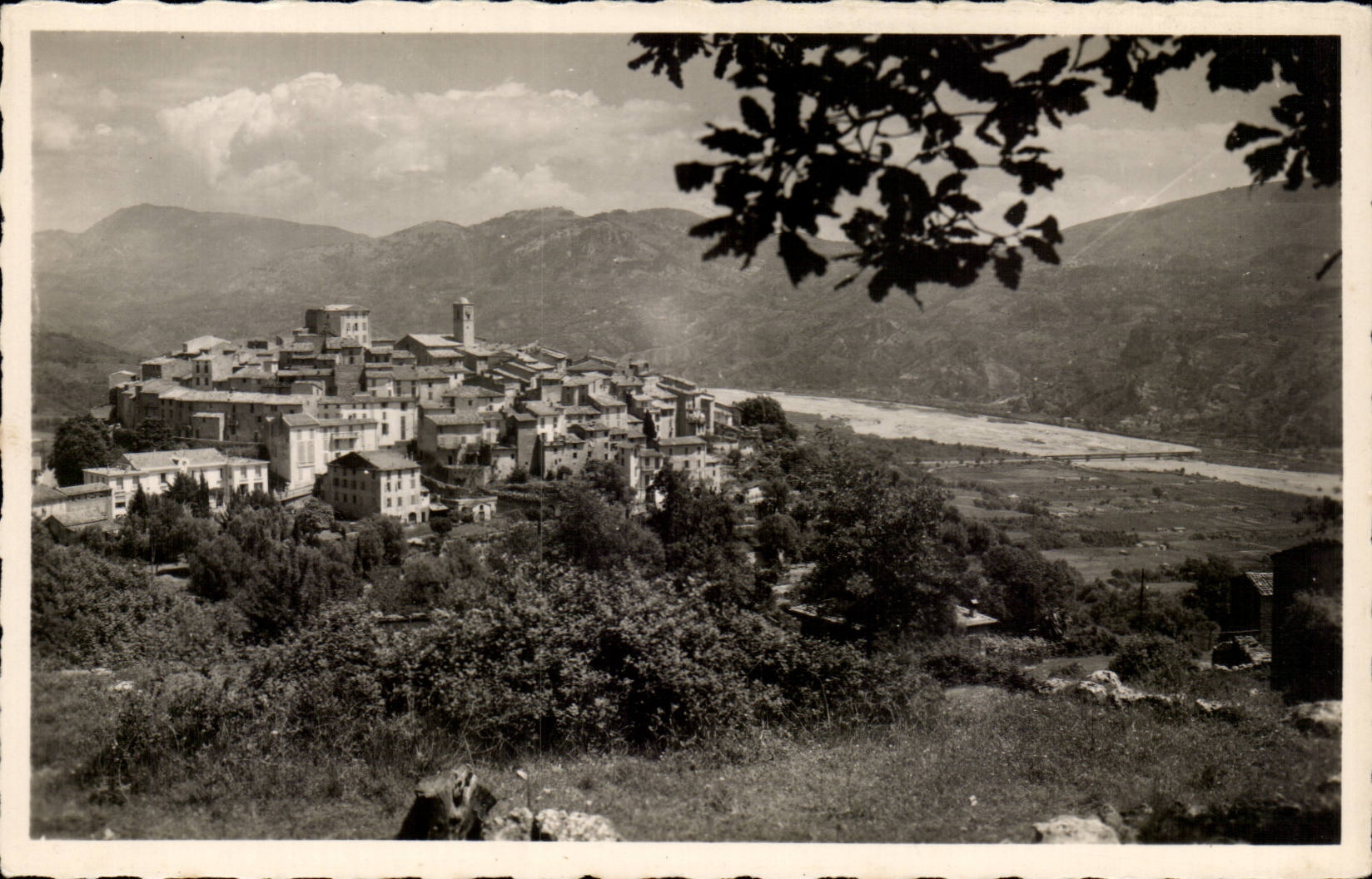 Gattieres CPA Ansicht und das Tal des VAr