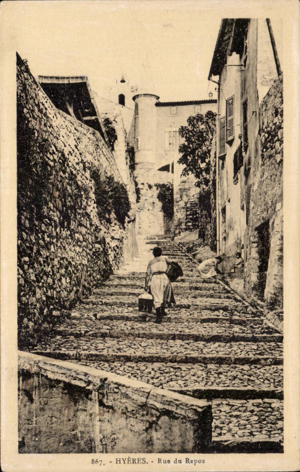 Hyeres CPA Strasse des Restes