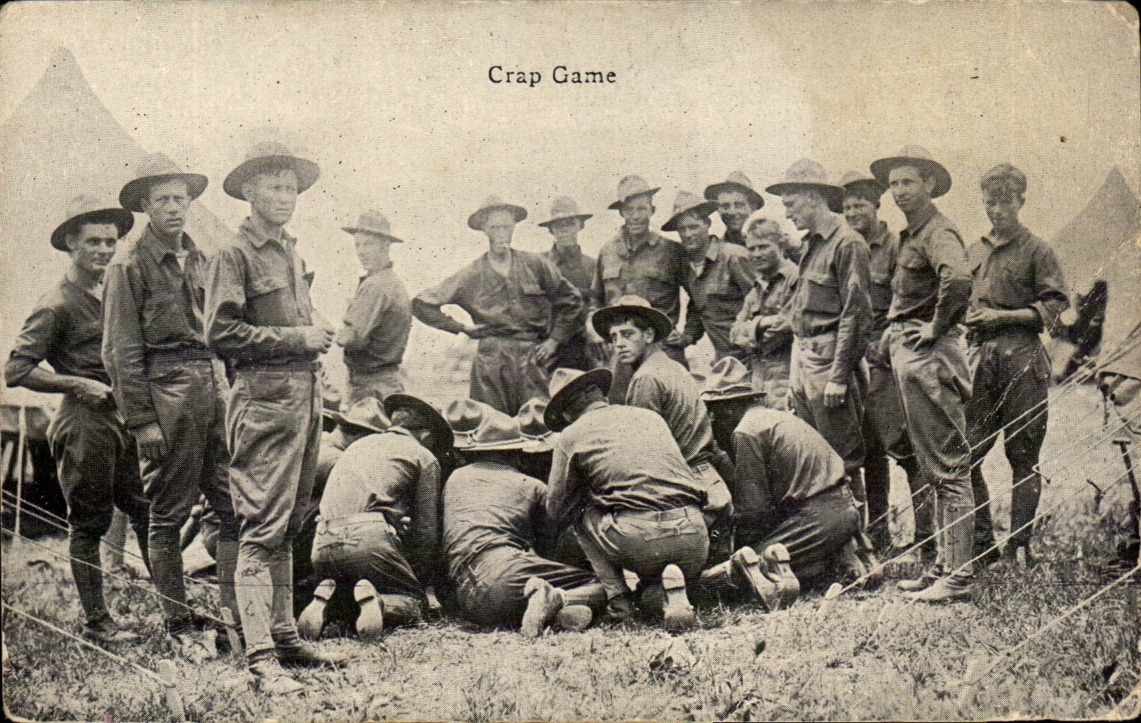 Militaria - Crap Range - - plays - Dice range - soldier CPA Scout Scouts