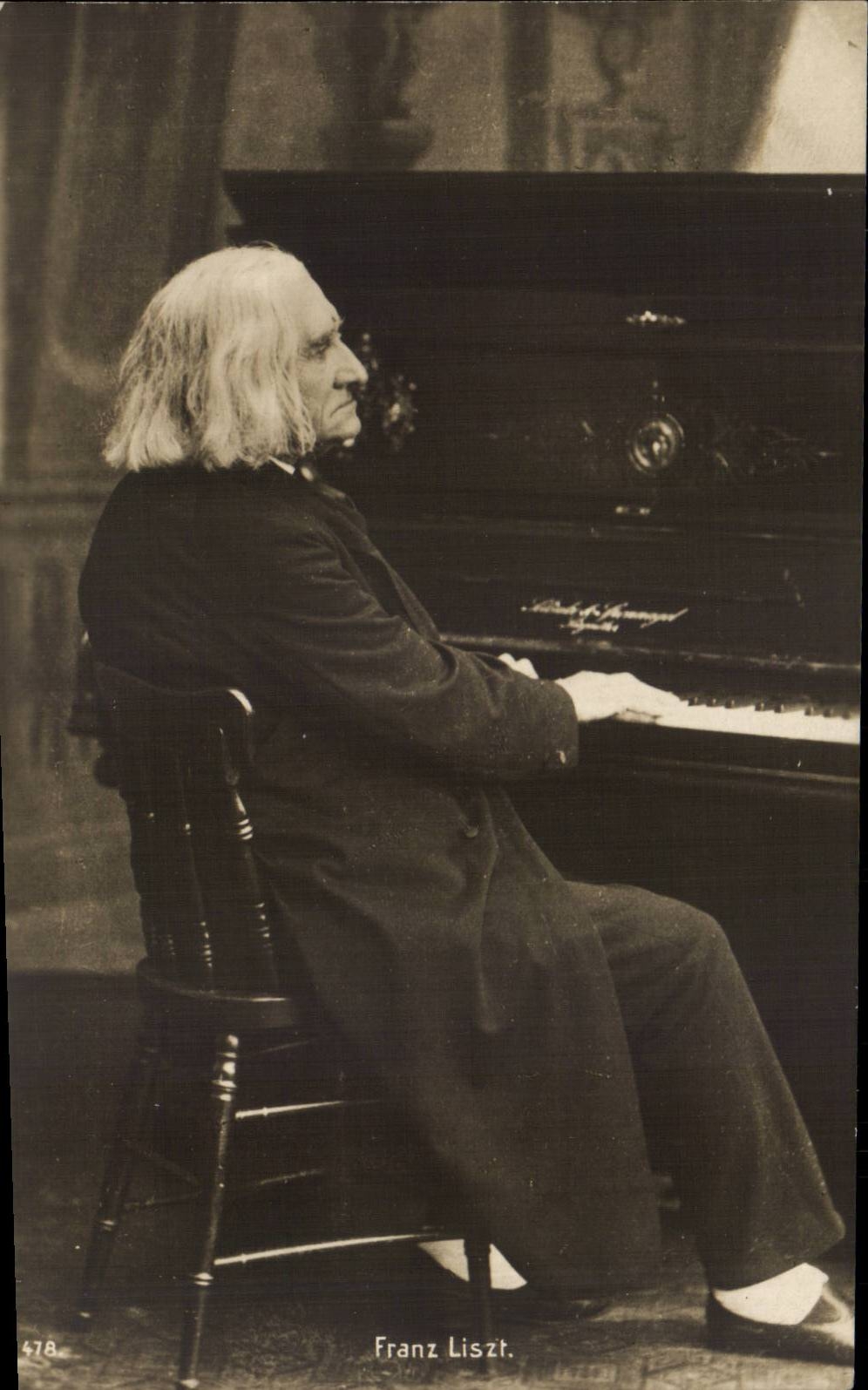 Paris - 9 - Chaussee-d'Antin - Franz Liszt - piano -Klavier musique - Musik CPA pianist