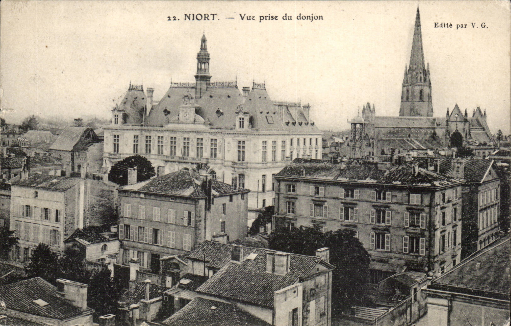 Niort - Seen from of the Keep - CPA