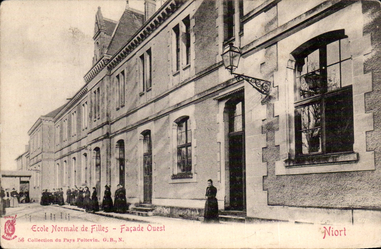 Niort - Teacher training school Girls - Western Frontage - CPA