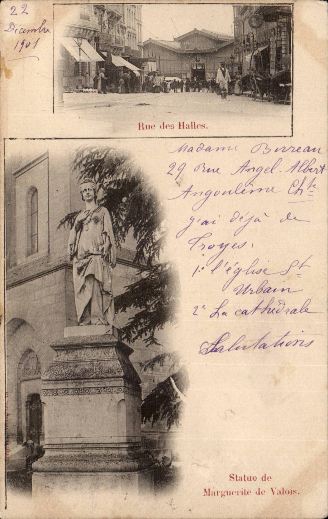 Angouleme - Rue des Halles CPA 