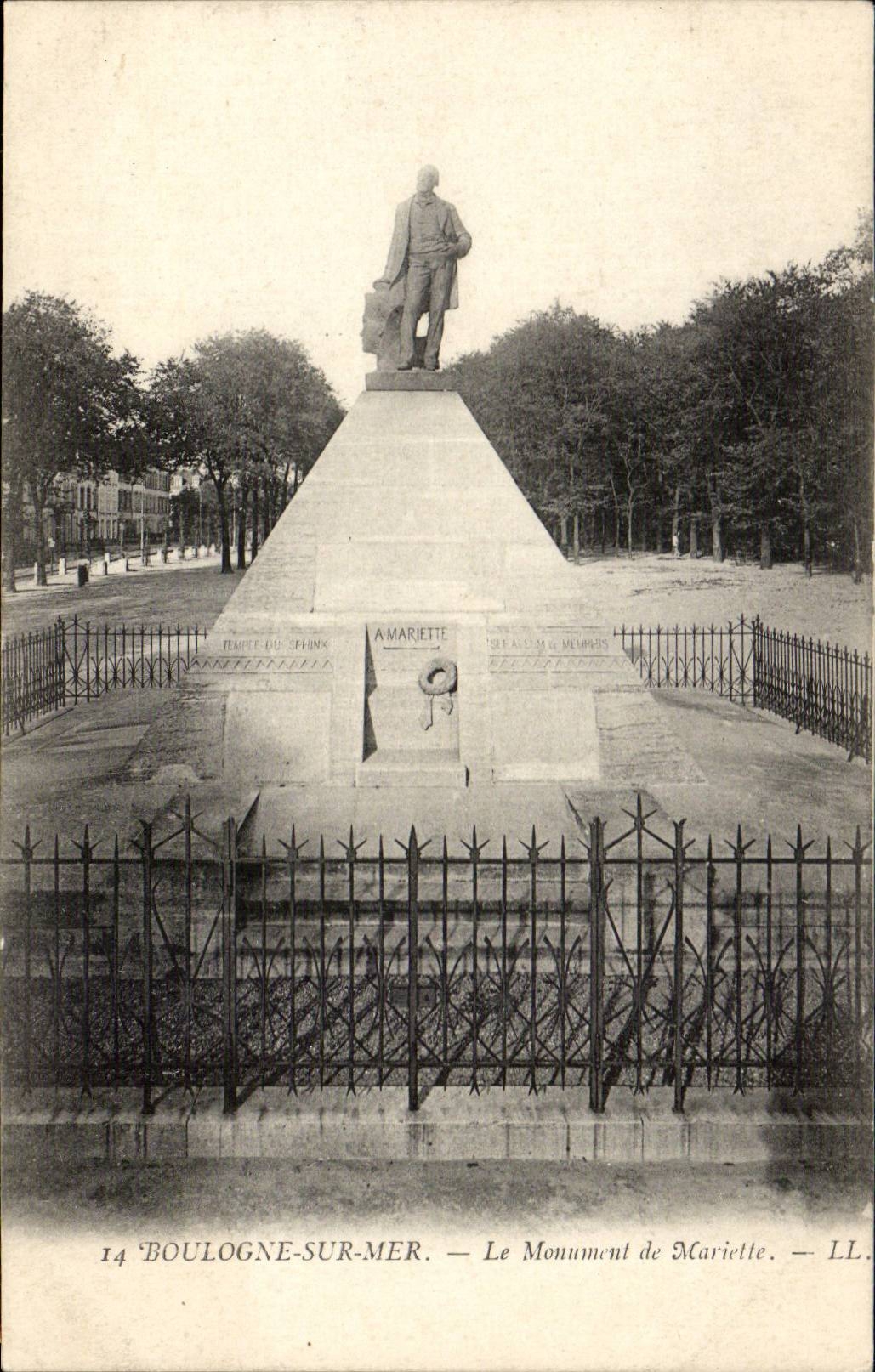 Boulogne on Sea - the Monument of Marielle CPA