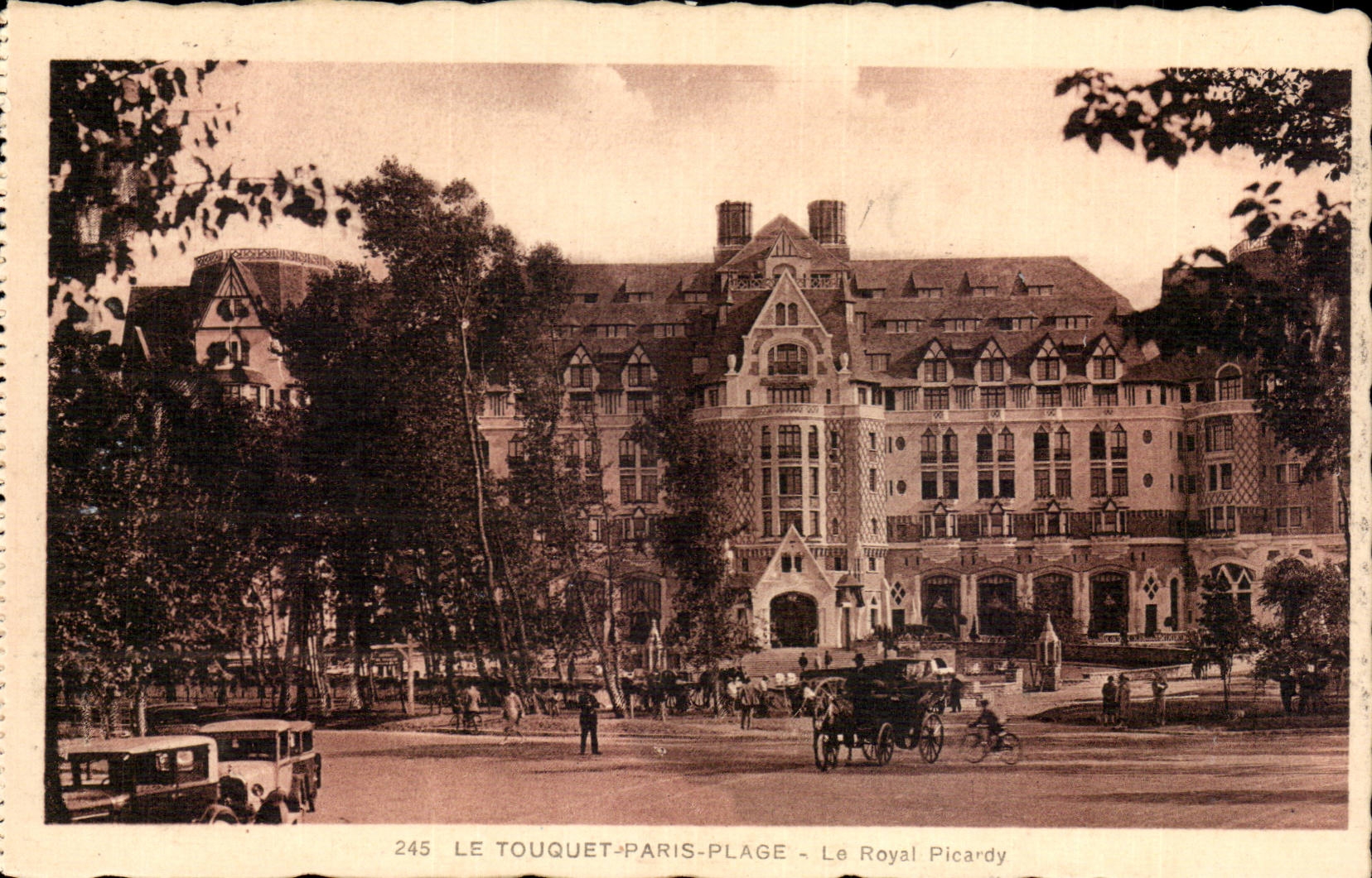 Touquet Paris Beach - Royal Picardy CPA