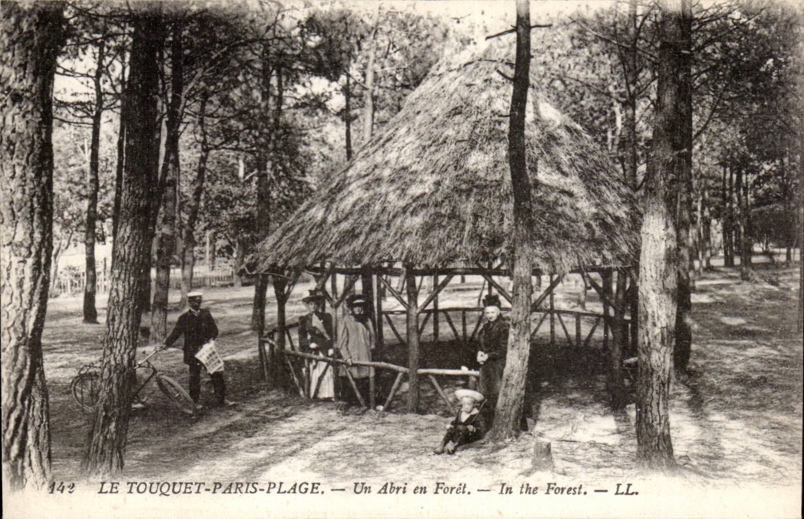 Touquet Paris Strand - ein Schutz aus Bohrgerat CPA heraus