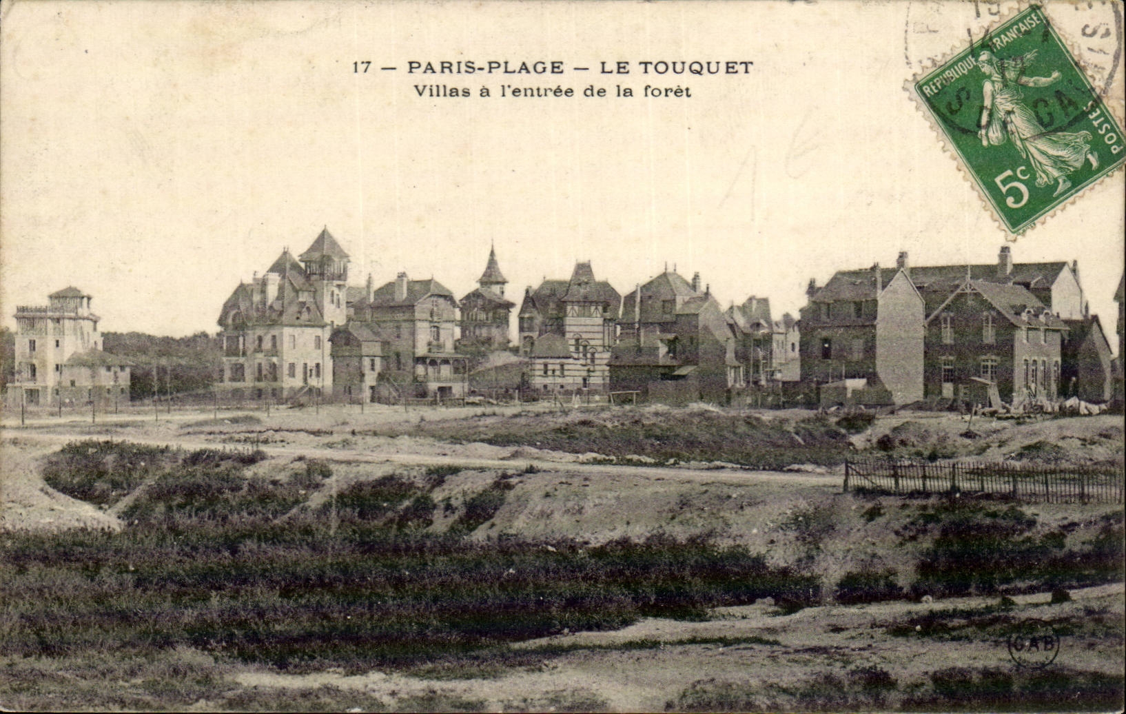 Touquet Paris Strand - Villesa Hereinkommen des Bohrgerats - CPA