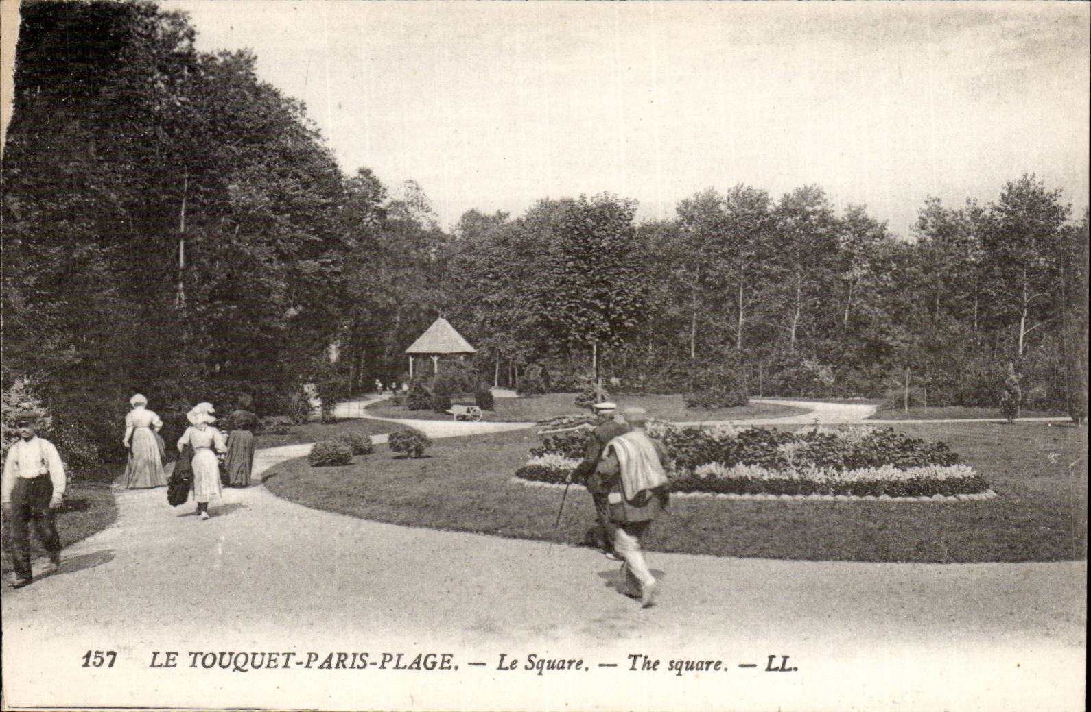 Touquet Paris Strand - der allgemeine Garten - CPA