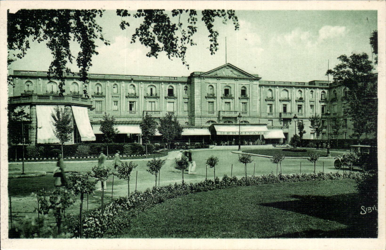 Touquet Paris Beach - Hotel of the Hermitage in the drill - CPA