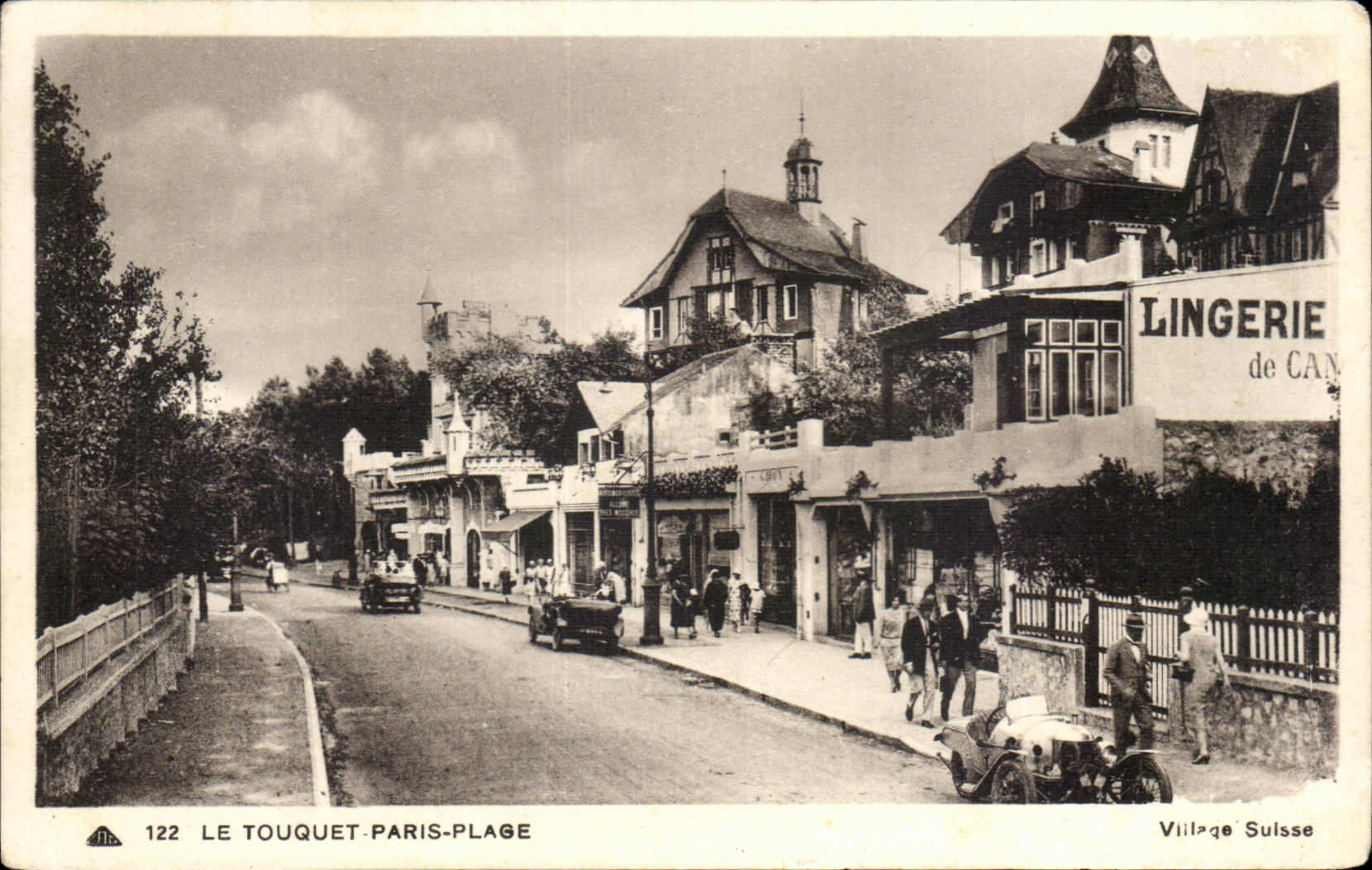 Touquet Paris Strand - Leinenraum - CPA