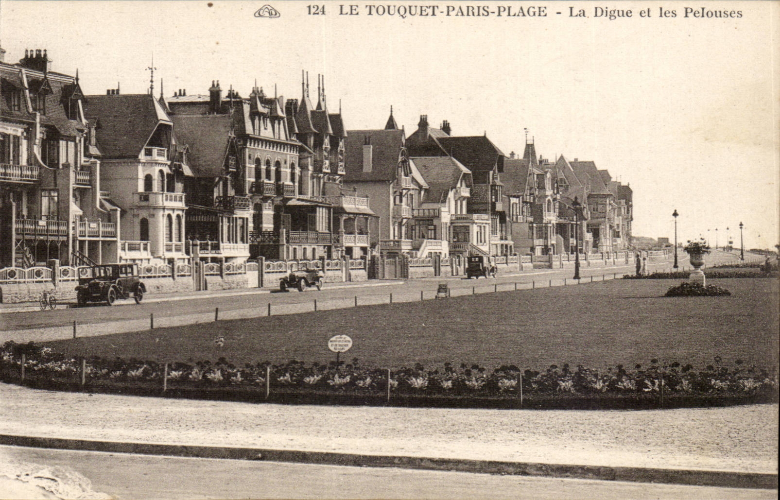 Touquet Paris Strand - die Verdammung und die Rasen - CPA