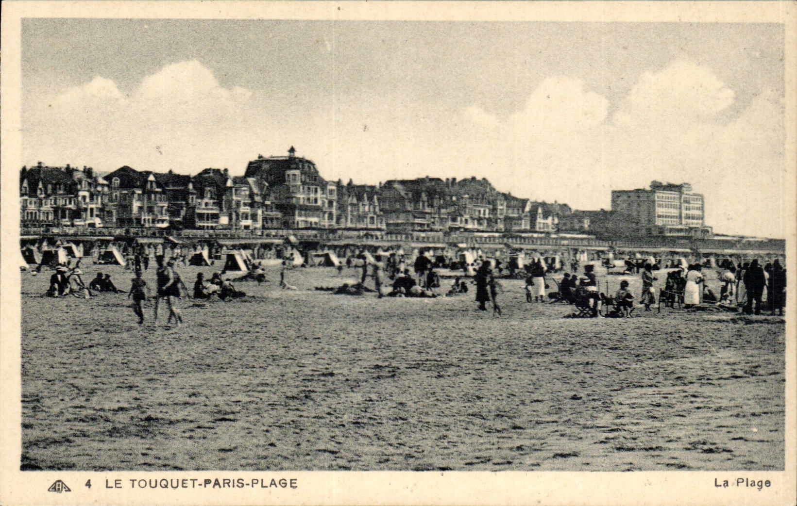 Touquet Paris Strand - der Strand - CPA