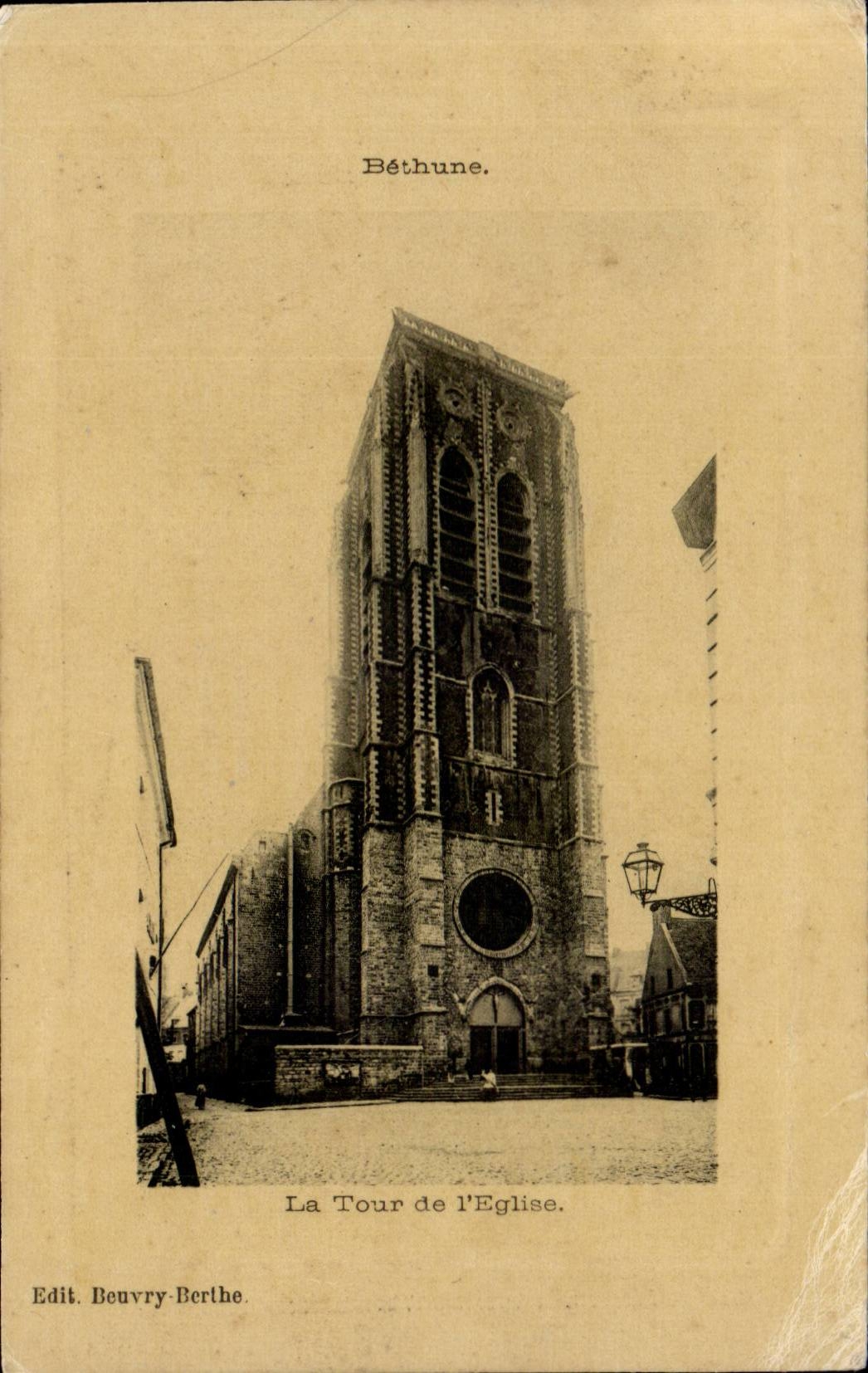 Bethune - the Tower of the Church - CPA