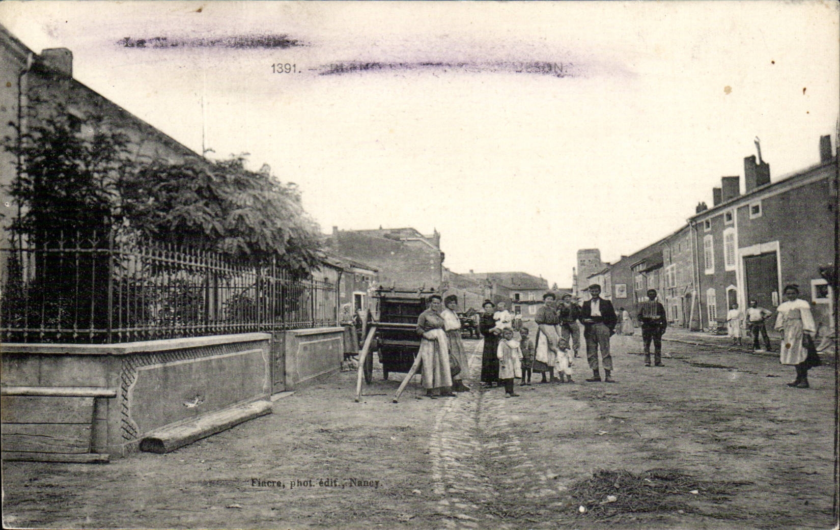 Blangerval Blangermont Old woman Street - Children - CPA