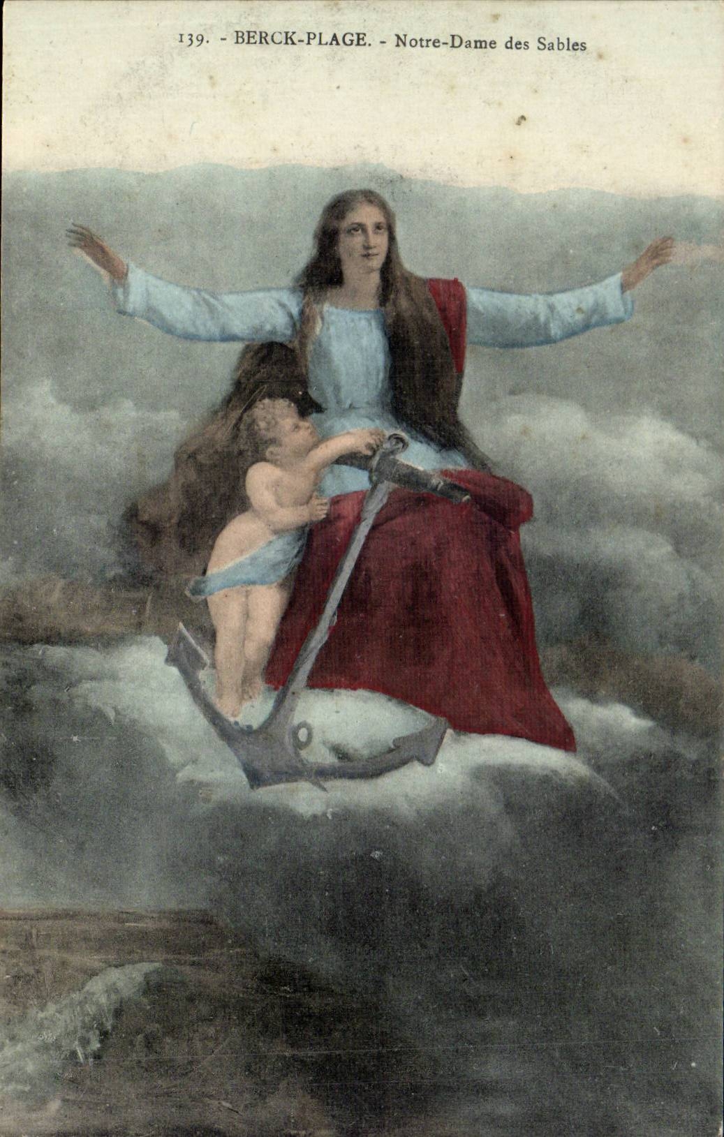 Berck Beach - Notre Dame of Sands - CPA