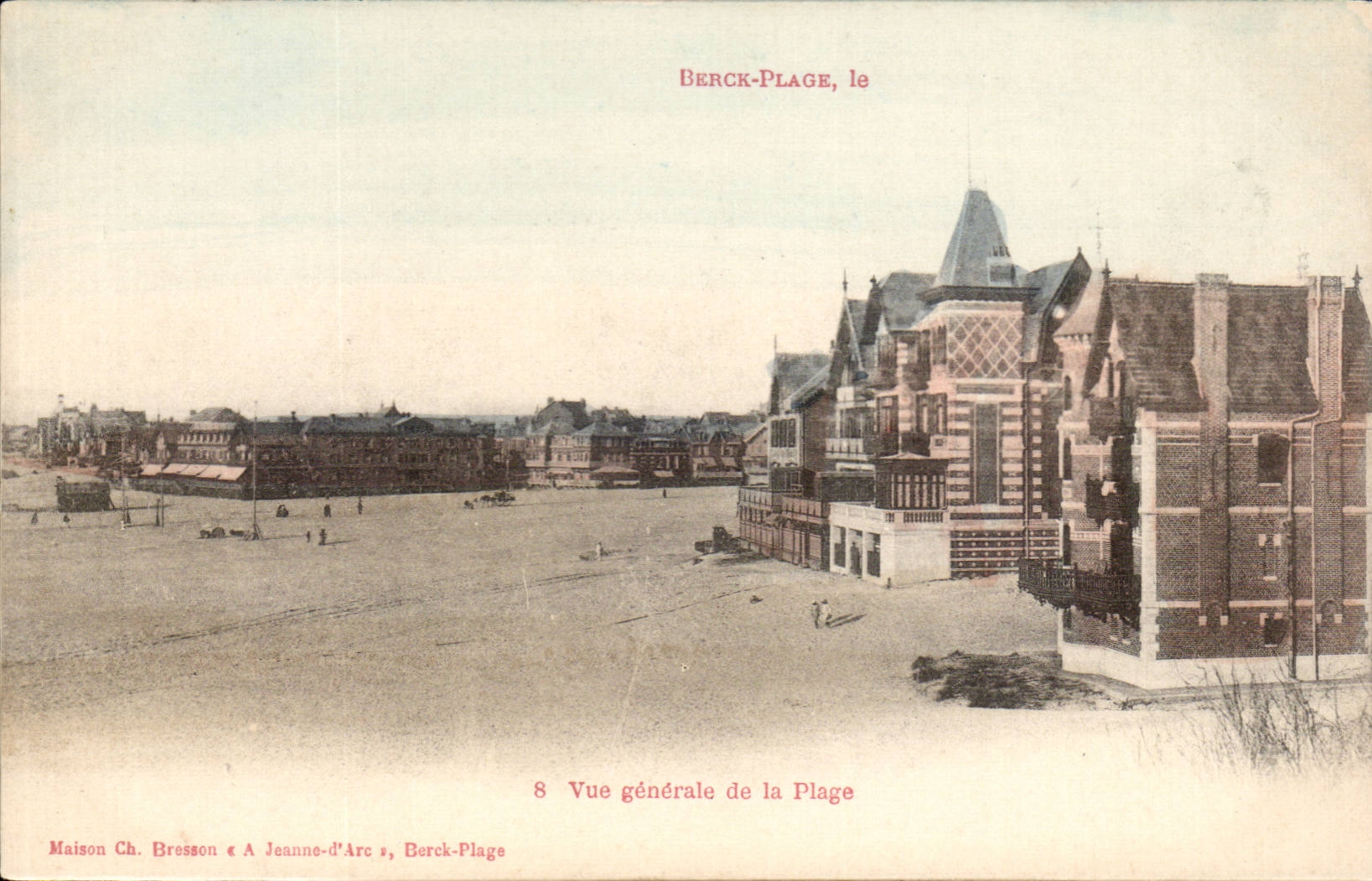 Berck Beach - View of the Beach - CPA