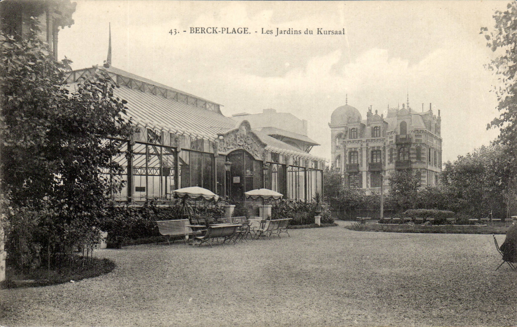 Berck Beach - Gardens of Kursaal - CPA