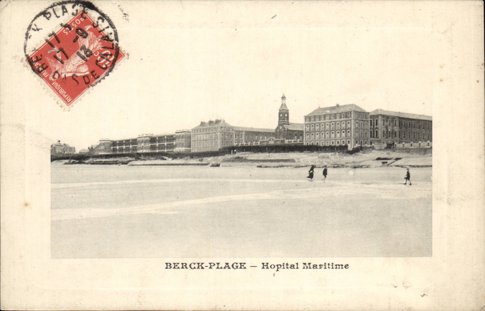 Berck Beach - Maritime Hospital - CPa 