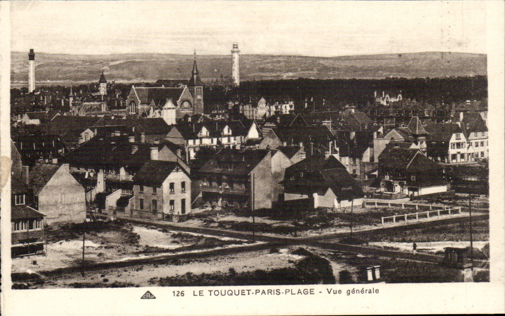 Touquet Paris Strand - Ansicht - CPA