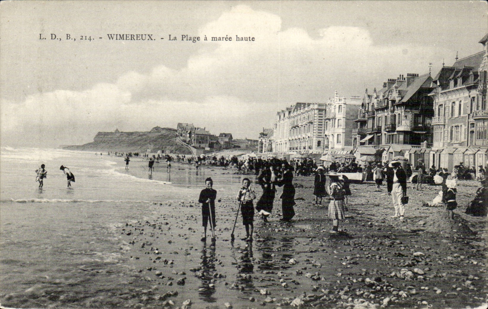 Wimereux - der Strand hat Flut - CPA