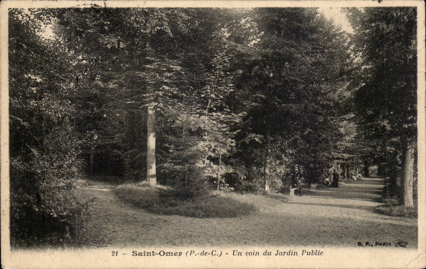 Saint Omer - Un Coin du Jardin Public CPA 