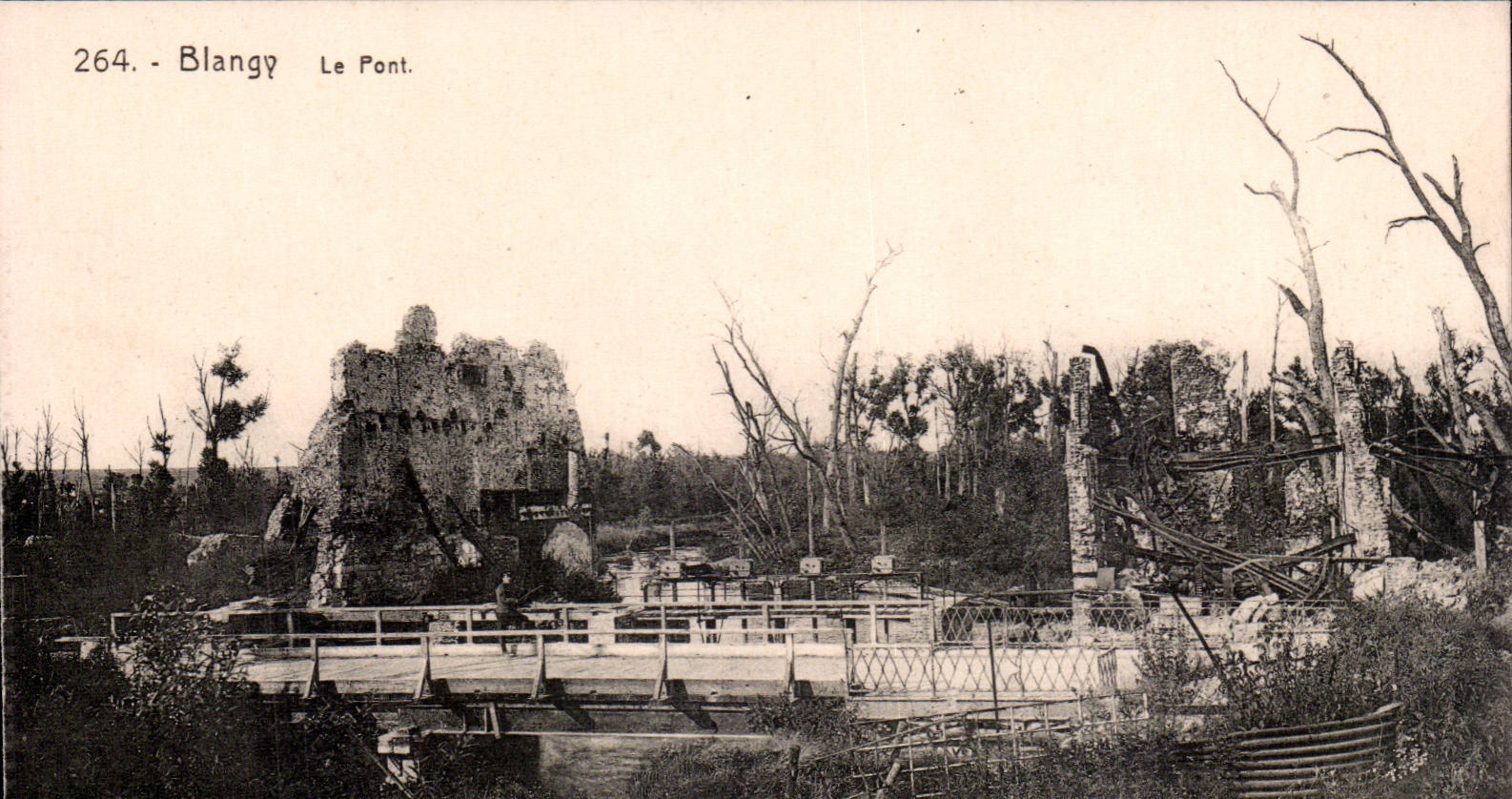 Blangy - the Bridge - CPA